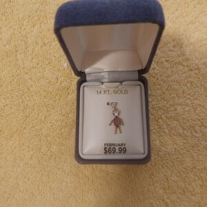 Vintage 14K Gold February Charm